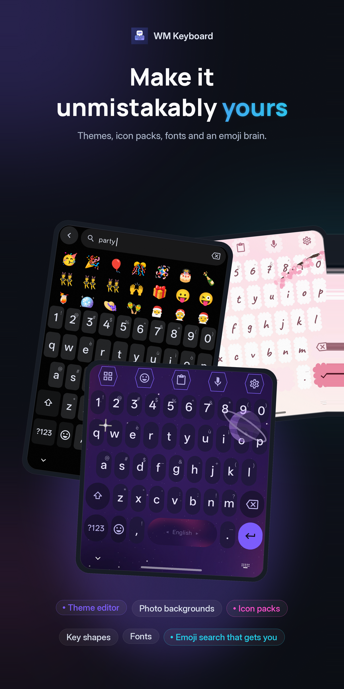 Store listing: themes