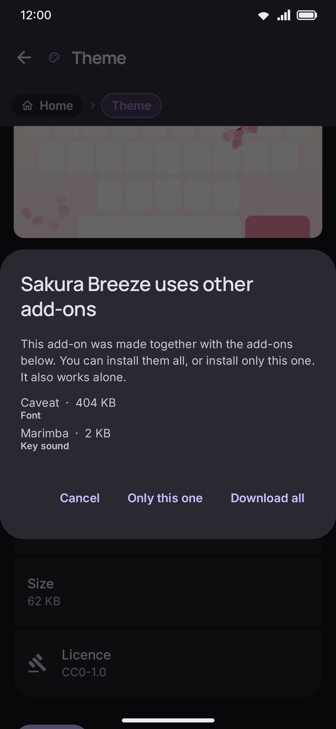 The prompt after a first install, offering to switch to what you just installed.