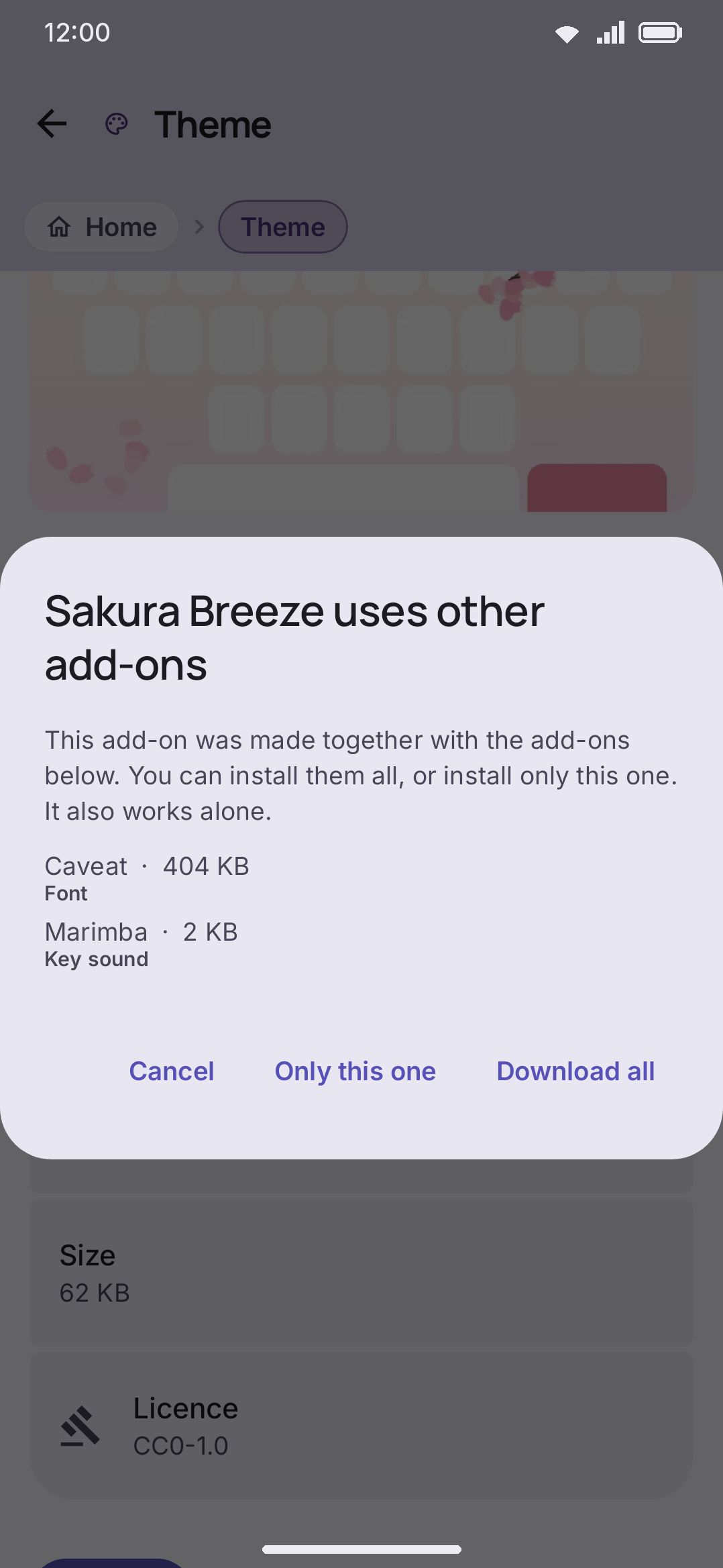 The prompt after a first install, offering to switch to what you just installed.