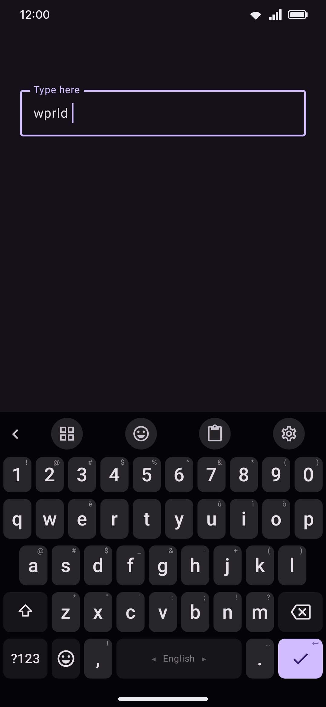Backspace right after a correction restores what you originally typed.