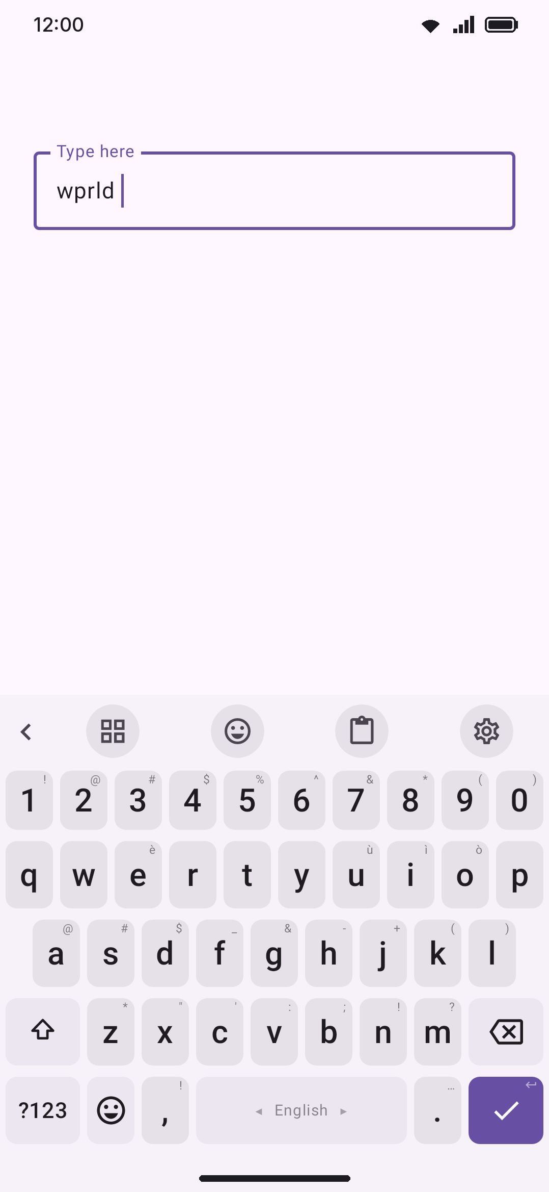 Backspace right after a correction restores what you originally typed.