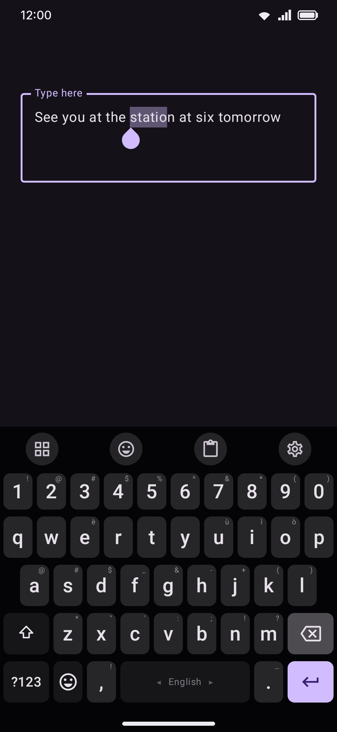 Dragging backspace to the left deletes text a word at a time instead of a character at a time.