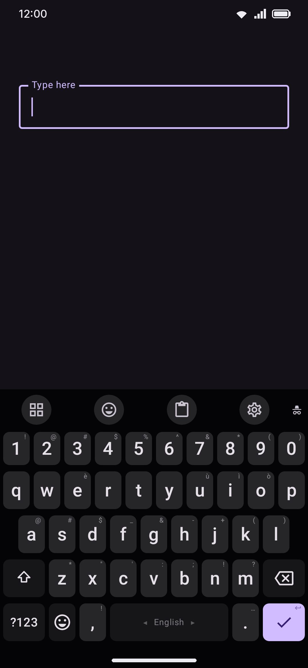 The incognito badge next to the toolbar, and the toolbox tool that turns it on.