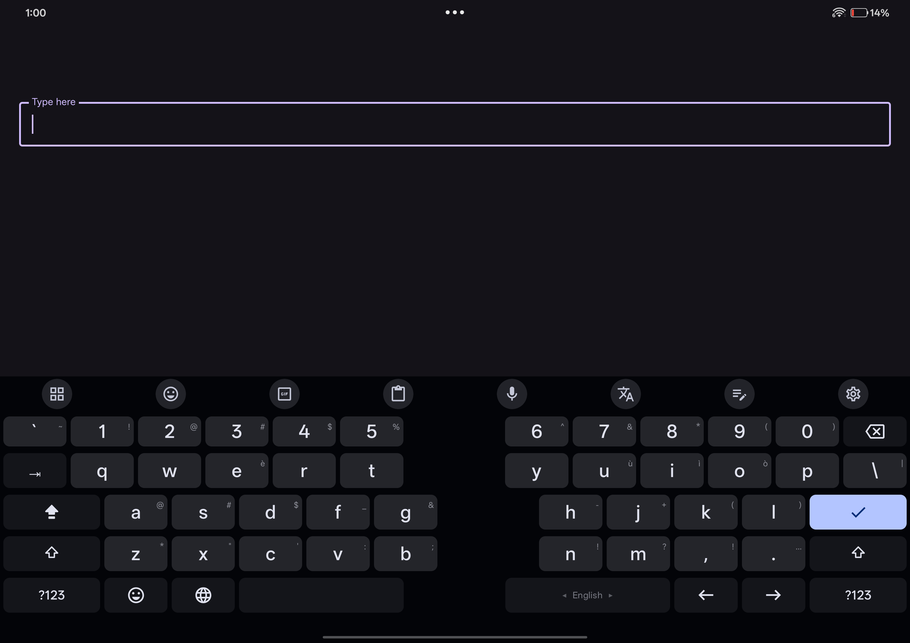 Split keyboard
