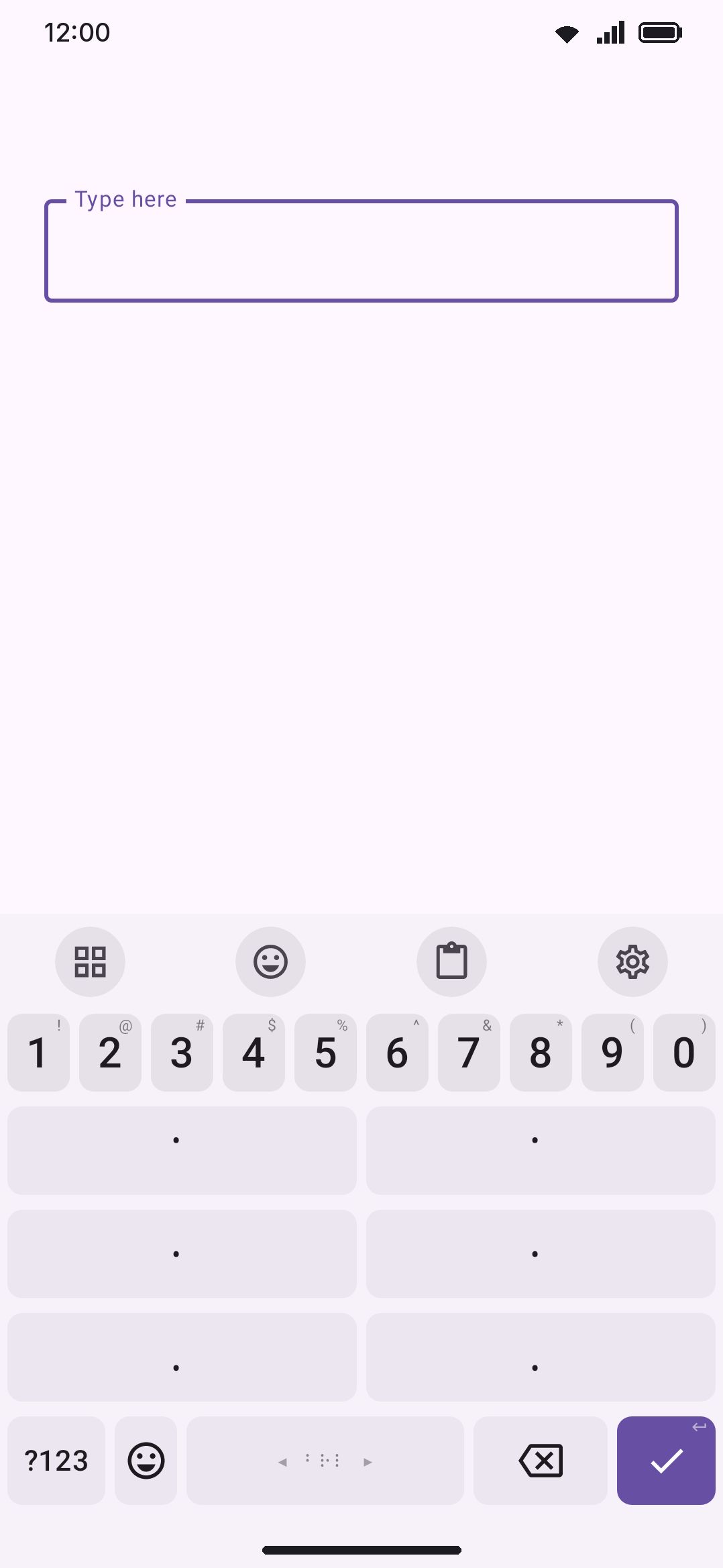 Braille active: chording dots 1 and 4 together commits the letter c.
