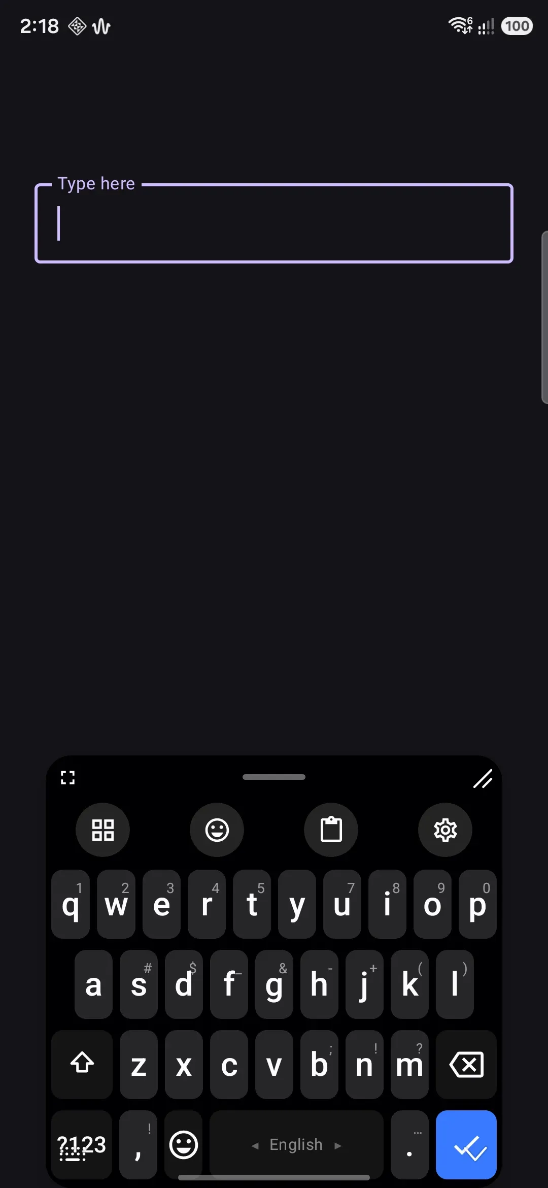 The floating panel's handle bar: dock button, drag pill, and resize grip.