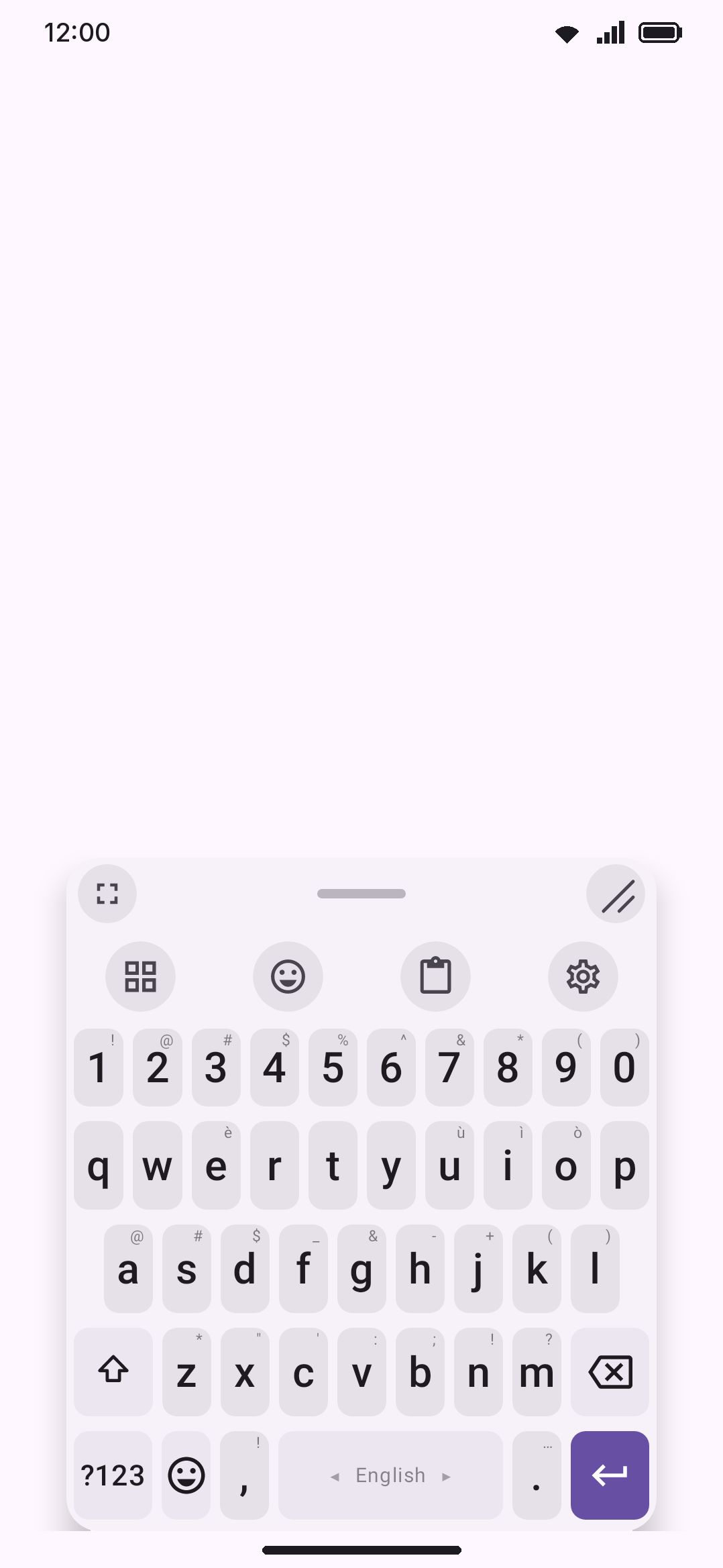 The floating panel's handle bar: dock button, drag pill, and resize grip.