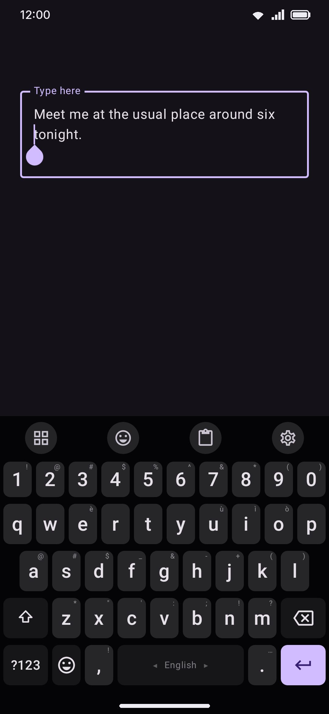 With Volume cursor control on, the hardware volume keys move the text cursor instead of the volume.